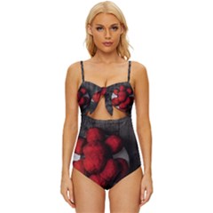 Bollenhut Knot Front One-piece Swimsuit by schwarzwaldfoto