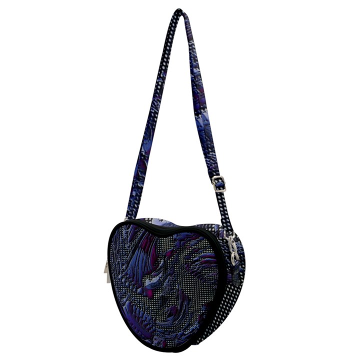 Braille Flow Heart Shoulder Bag