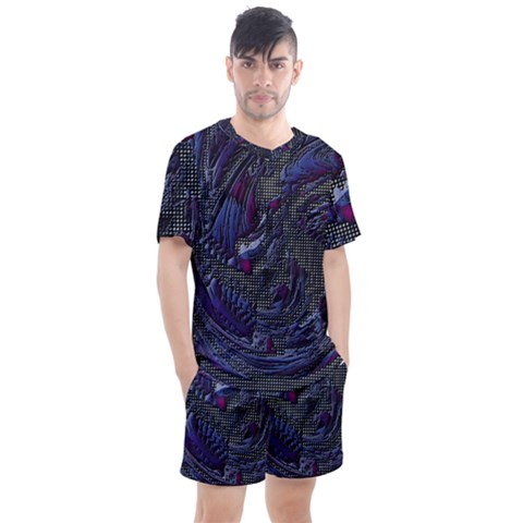 Braille Flow Men s Mesh Tee And Shorts Set by MRNStudios