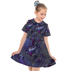 Braille Flow Kids  Short Sleeve Shirt Dress by MRNStudios