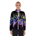 Crazy Multicolored Each Other Running Splashes Hand 1 Women s Bomber Jacket View1