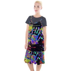 Crazy Multicolored Each Other Running Splashes Hand 1 Camis Fishtail Dress by EDDArt