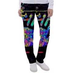 Crazy Multicolored Each Other Running Splashes Hand 1 Women s Casual Pants by EDDArt