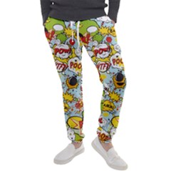 Comic Pow Bamm Boom Poof Wtf Pattern 1 Men s Jogger Sweatpants by EDDArt