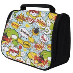 Comic Pow Bamm Boom Poof Wtf Pattern 1 Full Print Travel Pouch (big) by EDDArt