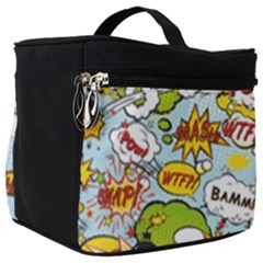 Comic Pow Bamm Boom Poof Wtf Pattern 1 Make Up Travel Bag (big) by EDDArt