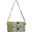 Comic Pow Bamm Boom Poof Wtf Pattern 1 Removable Strap Clutch Bag View1