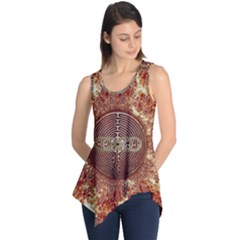 Chartres Double Infinity Antique Mandala Sleeveless Tunic by EDDArt