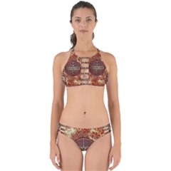 Chartres Double Infinity Antique Mandala Perfectly Cut Out Bikini Set by EDDArt