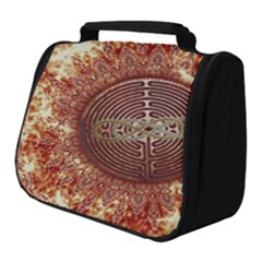 Chartres Double Infinity Antique Mandala Full Print Travel Pouch (small) by EDDArt