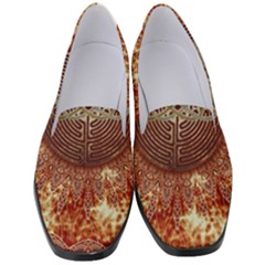 Chartres Double Infinity Antique Mandala Women s Classic Loafer Heels by EDDArt