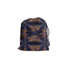 Abstract Art - Adjustable Angle Jagged 1 Drawstring Pouch (small) by EDDArt