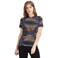 Abstract Art - Adjustable Angle Jagged 1 Women s Short Sleeve Rash Guard by EDDArt