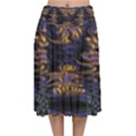 Abstract Art - Adjustable Angle Jagged 1 Velvet Flared Midi Skirt View1