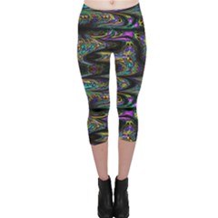 Abstract Art - Adjustable Angle Jagged 2 Capri Leggings  by EDDArt