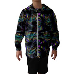 Abstract Art - Adjustable Angle Jagged 2 Kids  Hooded Windbreaker