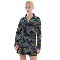 Abstract Art - Adjustable Angle Jagged 2 Women s Long Sleeve Casual Dress by EDDArt