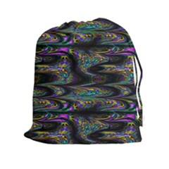 Abstract Art - Adjustable Angle Jagged 2 Drawstring Pouch (2xl) by EDDArt