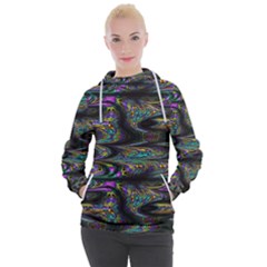 Abstract Art - Adjustable Angle Jagged 2 Women s Hooded Pullover