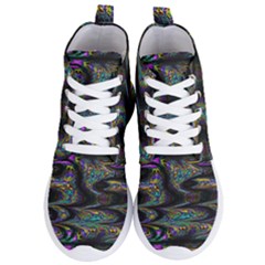 Abstract Art - Adjustable Angle Jagged 2 Women s Lightweight High Top Sneakers by EDDArt