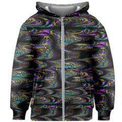 Abstract Art - Adjustable Angle Jagged 2 Kids  Zipper Hoodie Without Drawstring by EDDArt