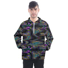 Abstract Art - Adjustable Angle Jagged 2 Men s Half Zip Pullover