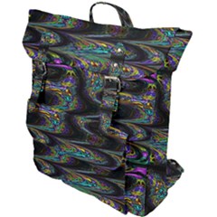 Abstract Art - Adjustable Angle Jagged 2 Buckle Up Backpack by EDDArt