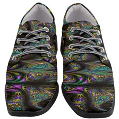 Abstract Art - Adjustable Angle Jagged 2 Women Heeled Oxford Shoes by EDDArt