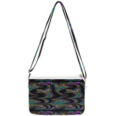 Abstract Art - Adjustable Angle Jagged 2 Double Gusset Crossbody Bag by EDDArt