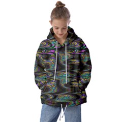 Abstract Art - Adjustable Angle Jagged 2 Kids  Oversized Hoodie