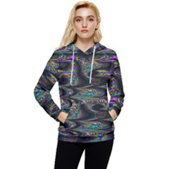 Abstract Art - Adjustable Angle Jagged 2 Women s Lightweight Drawstring Hoodie