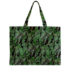 Botanic Camouflage Pattern Zipper Mini Tote Bag