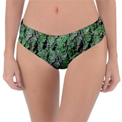 Botanic Camouflage Pattern Reversible Classic Bikini Bottoms by dflcprintsclothing