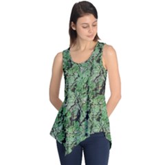 Botanic Camouflage Pattern Sleeveless Tunic