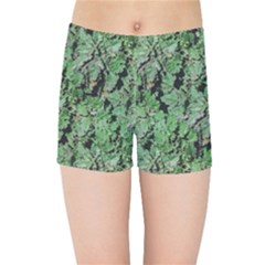 Botanic Camouflage Pattern Kids  Sports Shorts by dflcprintsclothing