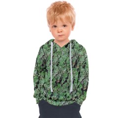 Botanic Camouflage Pattern Kids  Overhead Hoodie by dflcprintsclothing