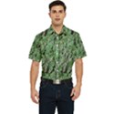 Botanic Camouflage Pattern Men s Short Sleeve Pocket Shirt  View1