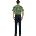 Botanic Camouflage Pattern Men s Short Sleeve Pocket Shirt  View2