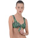 Botanic Camouflage Pattern Front Tie Bikini Top View1