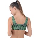 Botanic Camouflage Pattern Front Tie Bikini Top View2