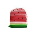 Painted watermelon pattern, fruit themed apparel Drawstring Pouch (Medium) View1