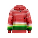 Painted watermelon pattern, fruit themed apparel Kids  Zipper Hoodie View2