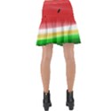 Painted watermelon pattern, fruit themed apparel Wrap Front Skirt View2