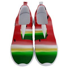 Painted Watermelon Pattern, Fruit Themed Apparel No Lace Lightweight Shoes by Casemiro