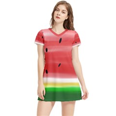 Painted Watermelon Pattern, Fruit Themed Apparel Women s Sports Skirt by Casemiro