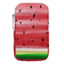 Painted watermelon pattern, fruit themed apparel Waist Pouch (Small) View1