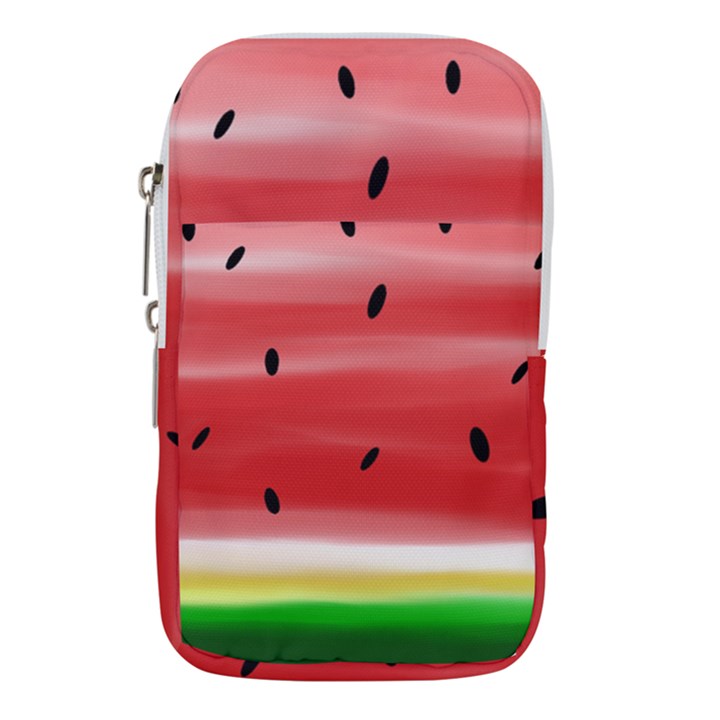 Painted watermelon pattern, fruit themed apparel Waist Pouch (Small)