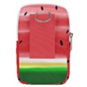 Painted watermelon pattern, fruit themed apparel Belt Pouch Bag (Large) View2