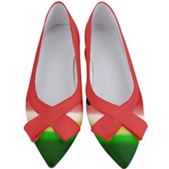 Painted Watermelon Pattern, Fruit Themed Apparel Women s Bow Heels by Casemiro