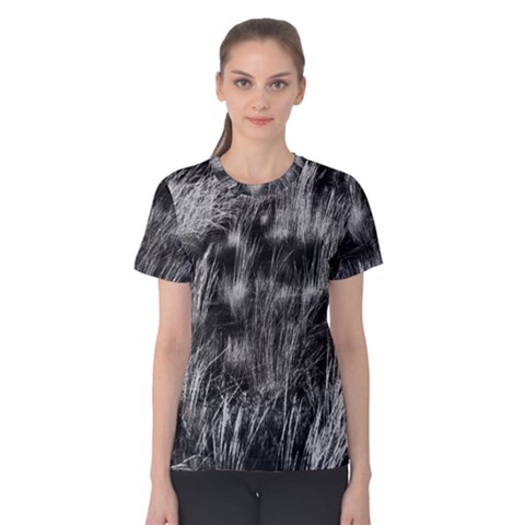 Field Of Light Abstract 1 Women s Cotton Tee by DimitriosArt